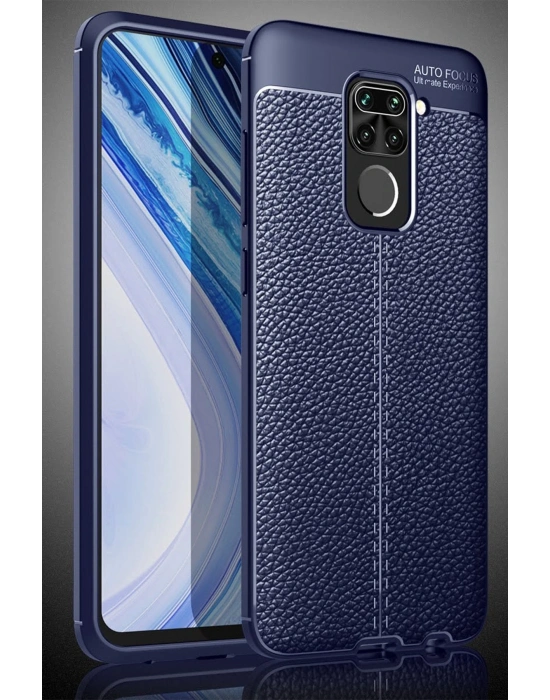 Newface Xiaomi Redmi Note 9 Kılıf Auto Focus Kapak - Lacivert