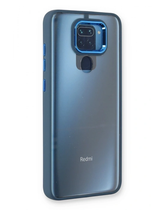 Newface Xiaomi Redmi Note 9 Kılıf Dora Kapak - Mavi