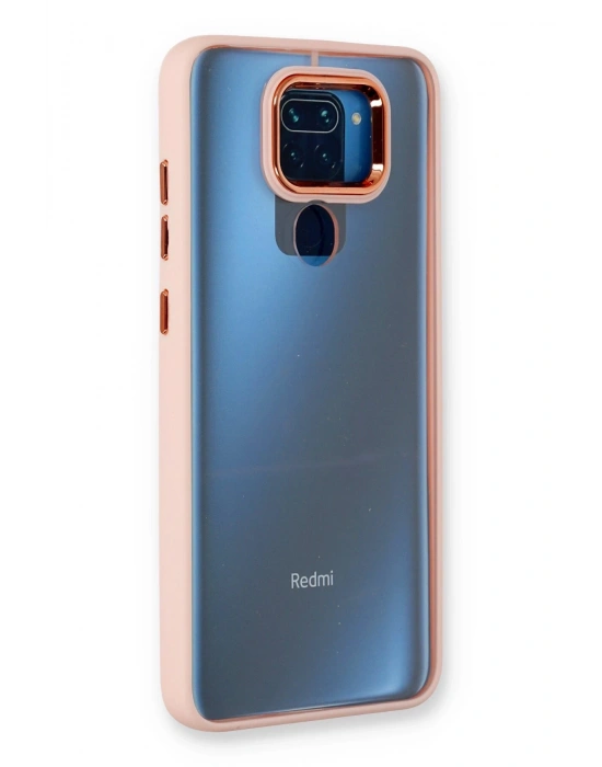 Newface Xiaomi Redmi Note 9 Kılıf Dora Kapak - Pudra