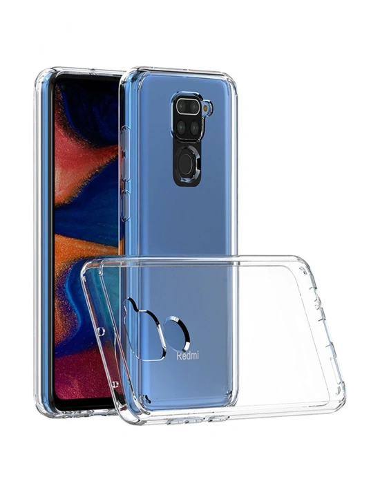 Newface Xiaomi Redmi Note 9 Kılıf Lüx Şeffaf Silikon - Şeffaf