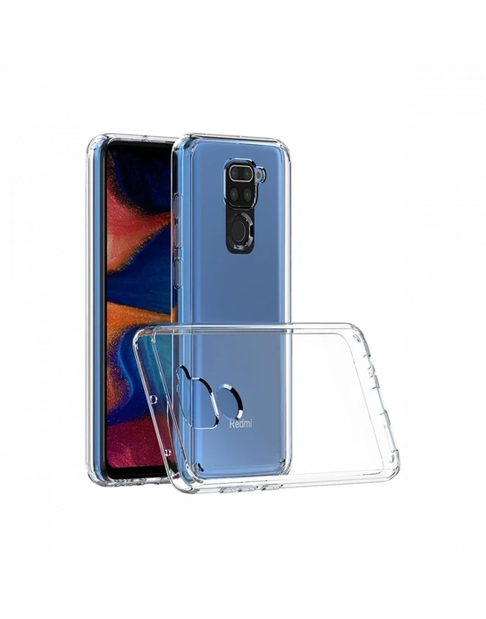 Newface Xiaomi Redmi Note 9 Kılıf Lüx Şeffaf Silikon - Şeffaf