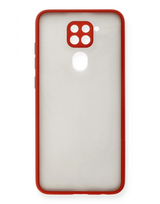 Newface Xiaomi Redmi Note 9 Kılıf Montreal Silikon Kapak - Kırmızı