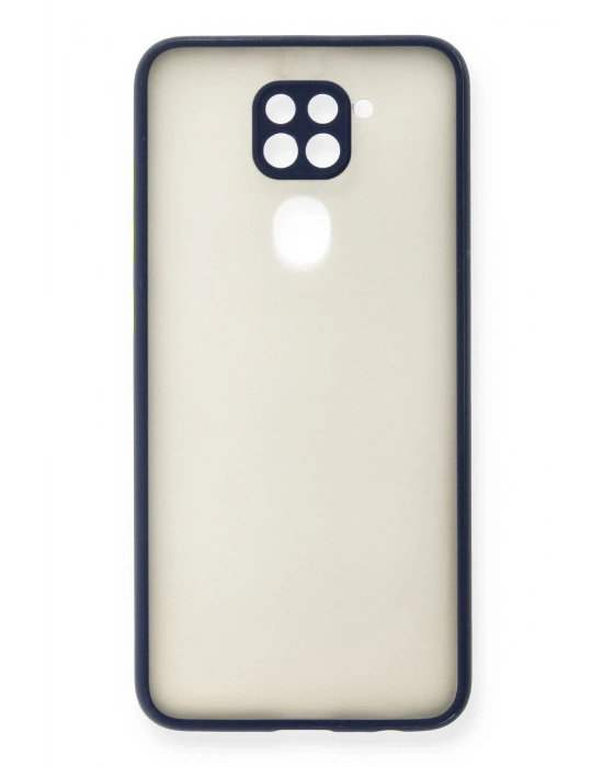 Newface Xiaomi Redmi Note 9 Kılıf Montreal Silikon Kapak - Lacivert
