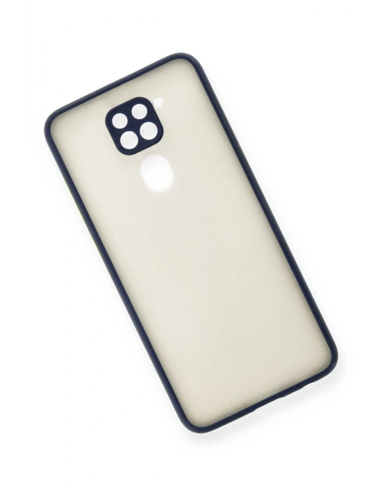 Newface Xiaomi Redmi Note 9 Kılıf Montreal Silikon Kapak - Lacivert