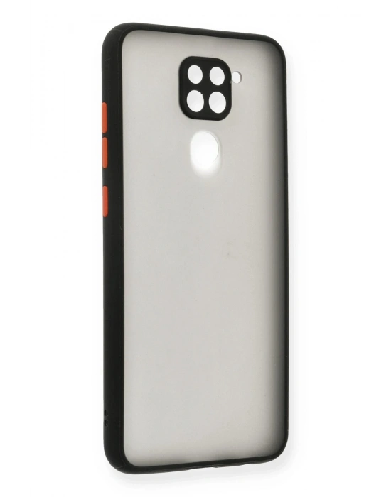 Newface Xiaomi Redmi Note 9 Kılıf Montreal Silikon Kapak - Siyah