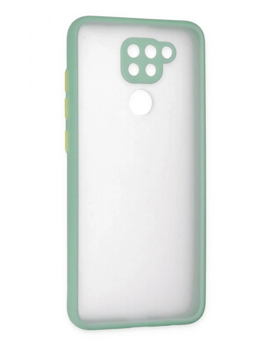 Newface Xiaomi Redmi Note 9 Kılıf Montreal Silikon Kapak - Turkuaz