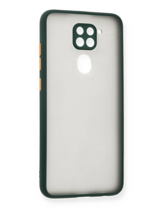 Newface Xiaomi Redmi Note 9 Kılıf Montreal Silikon Kapak - Yeşil