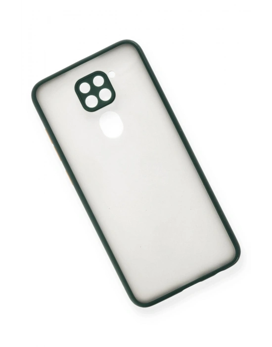 Newface Xiaomi Redmi Note 9 Kılıf Montreal Silikon Kapak - Yeşil