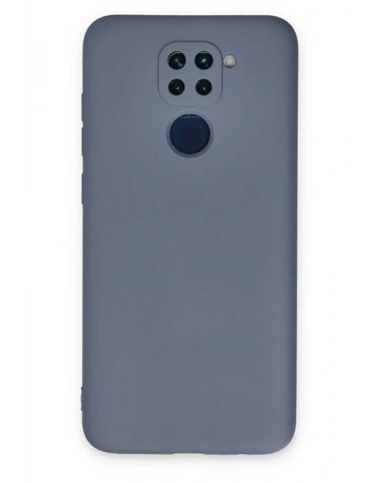Newface Xiaomi Redmi Note 9 Kılıf Nano içi Kadife Silikon - Gri