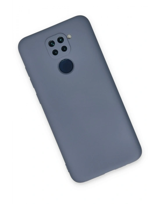 Newface Xiaomi Redmi Note 9 Kılıf Nano içi Kadife Silikon - Gri
