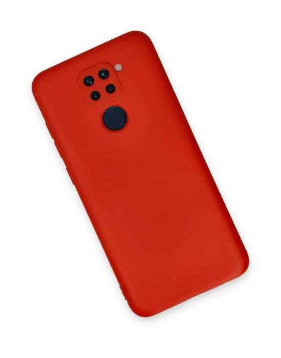 Newface Xiaomi Redmi Note 9 Kılıf Nano içi Kadife Silikon - Kırmızı