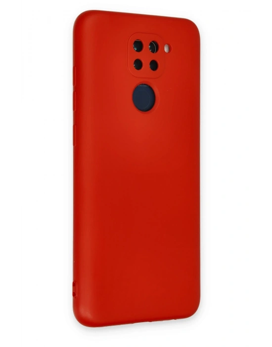 Newface Xiaomi Redmi Note 9 Kılıf Nano içi Kadife Silikon - Kırmızı