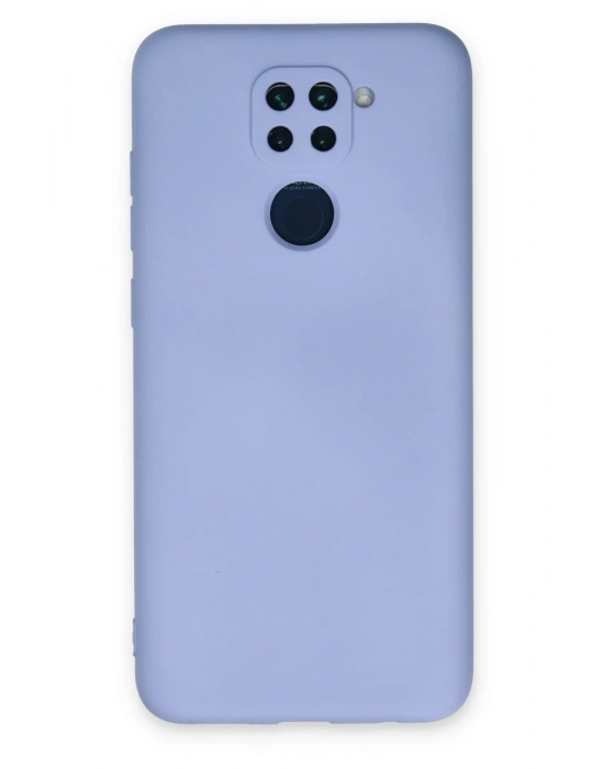 Newface Xiaomi Redmi Note 9 Kılıf Nano içi Kadife Silikon - Lila