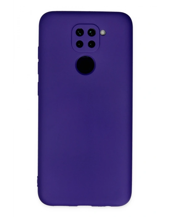 Newface Xiaomi Redmi Note 9 Kılıf Nano içi Kadife Silikon - Mor