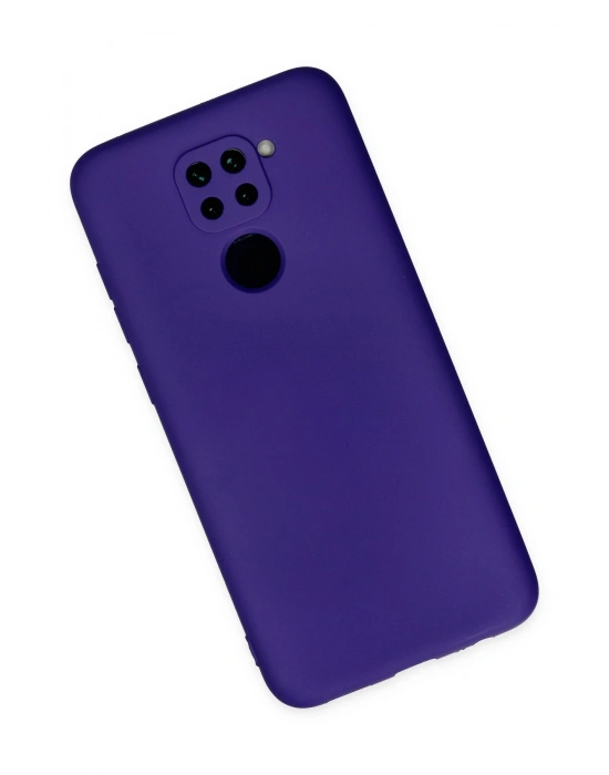 Newface Xiaomi Redmi Note 9 Kılıf Nano içi Kadife Silikon - Mor