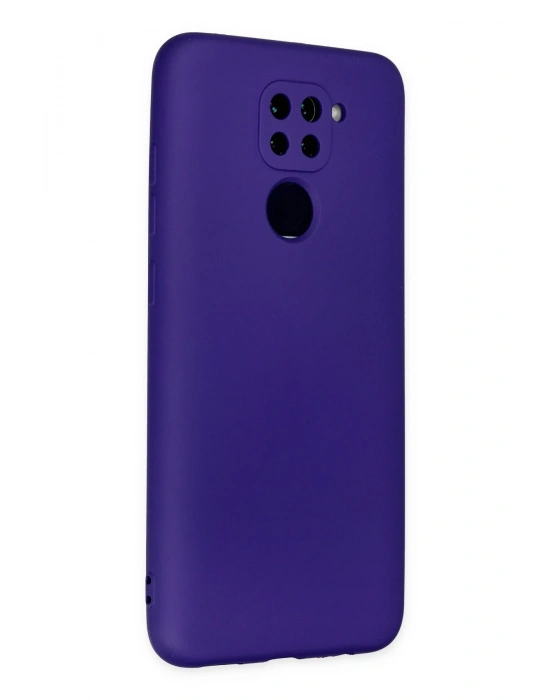 Newface Xiaomi Redmi Note 9 Kılıf Nano içi Kadife Silikon - Mor