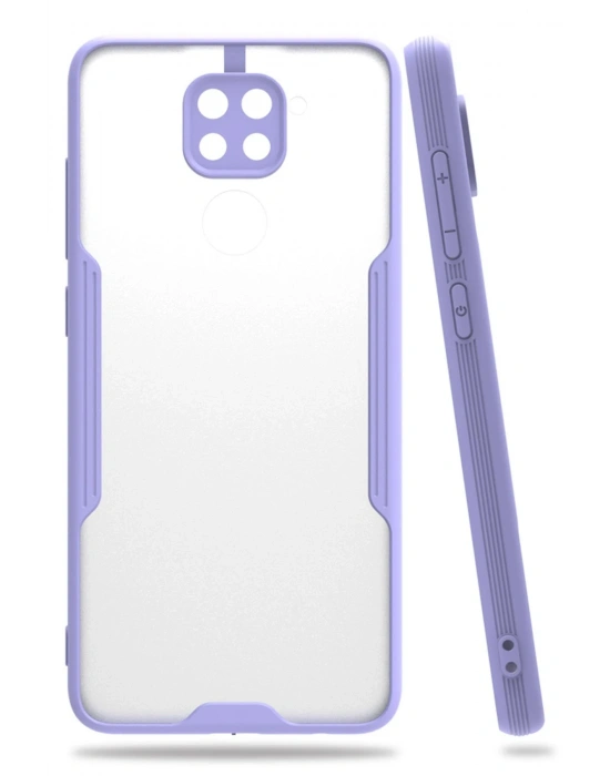 Newface Xiaomi Redmi Note 9 Kılıf Platin Silikon - Lila