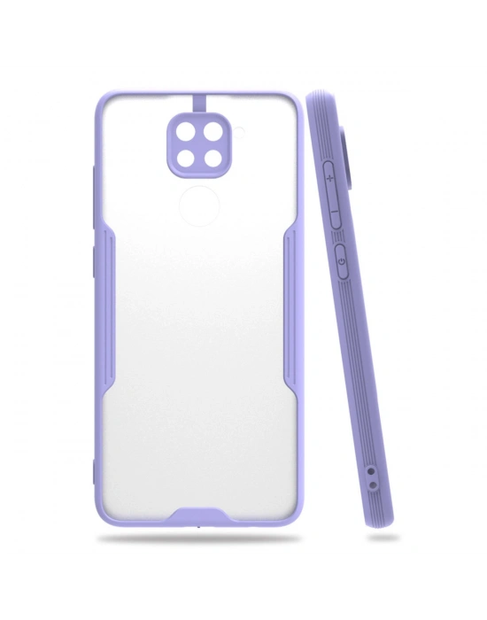 Newface Xiaomi Redmi Note 9 Kılıf Platin Silikon - Lila