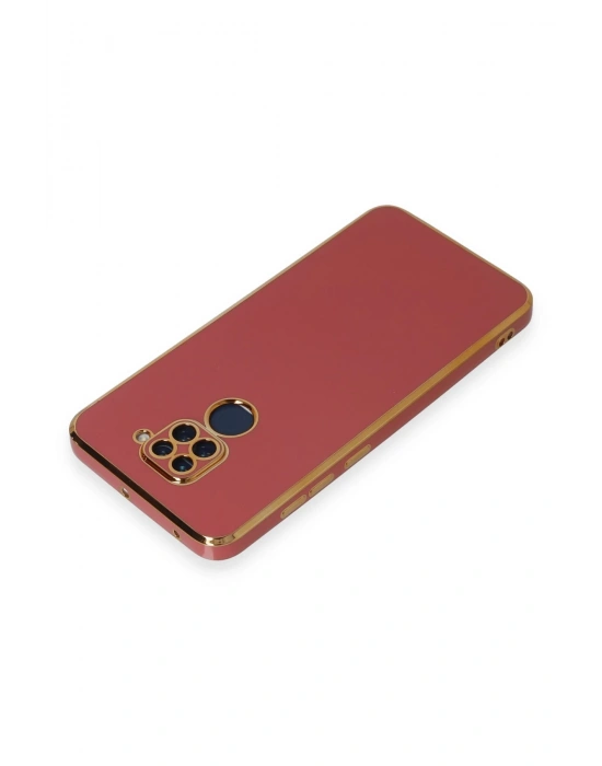 Newface Xiaomi Redmi Note 9 Kılıf Volet Silikon - Kırmızı