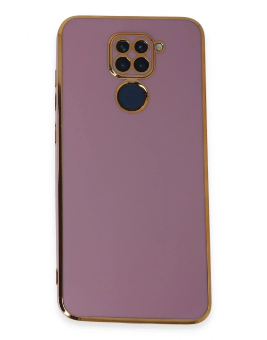Newface Xiaomi Redmi Note 9 Kılıf Volet Silikon - Mor