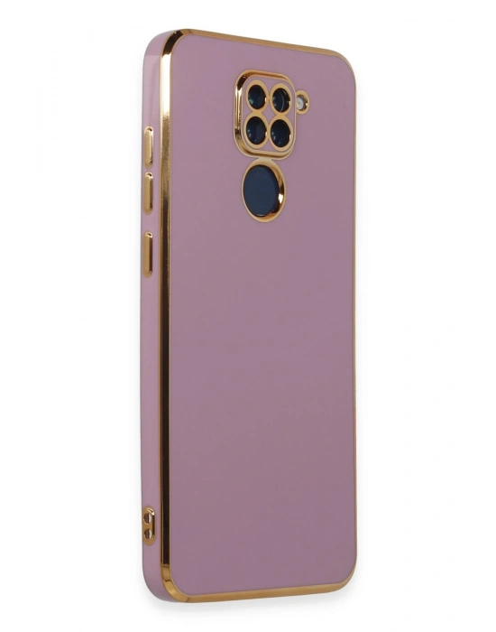 Newface Xiaomi Redmi Note 9 Kılıf Volet Silikon - Mor