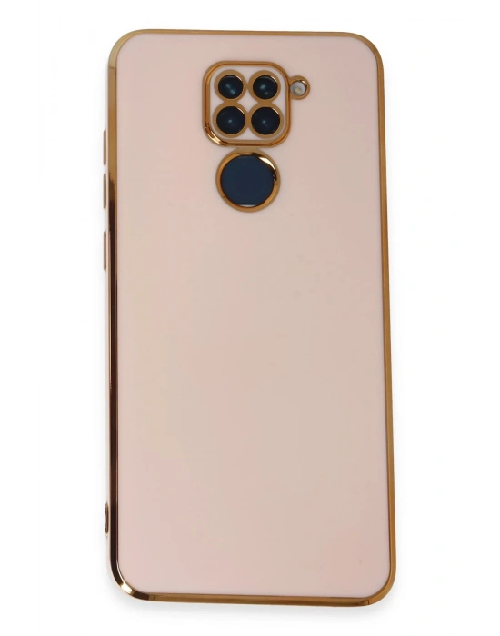 Newface Xiaomi Redmi Note 9 Kılıf Volet Silikon - Pembe