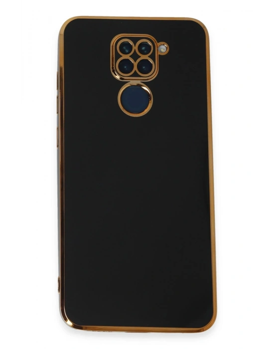 Newface Xiaomi Redmi Note 9 Kılıf Volet Silikon - Siyah