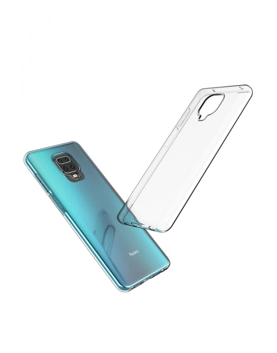 Newface Xiaomi Redmi Note 9 Pro Kılıf Lüx Şeffaf Silikon - Şeffaf