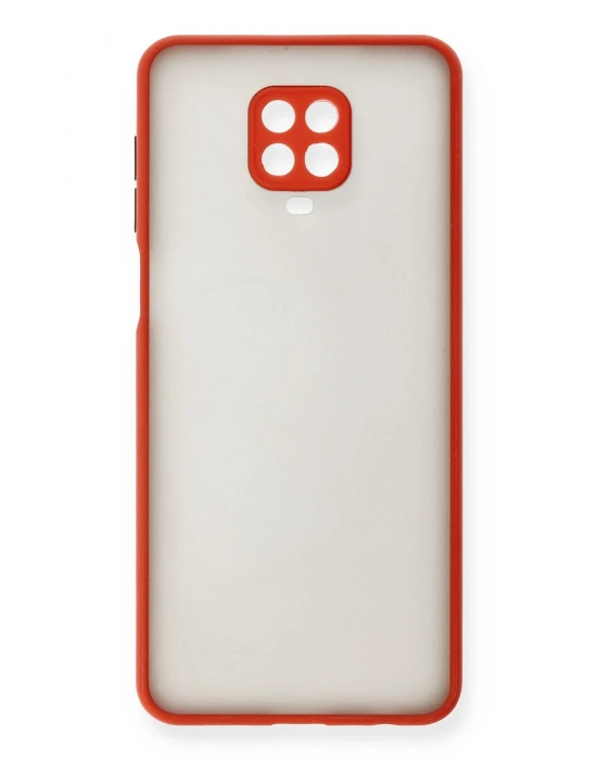 Newface Xiaomi Redmi Note 9 Pro Kılıf Montreal Silikon Kapak - Kırmızı