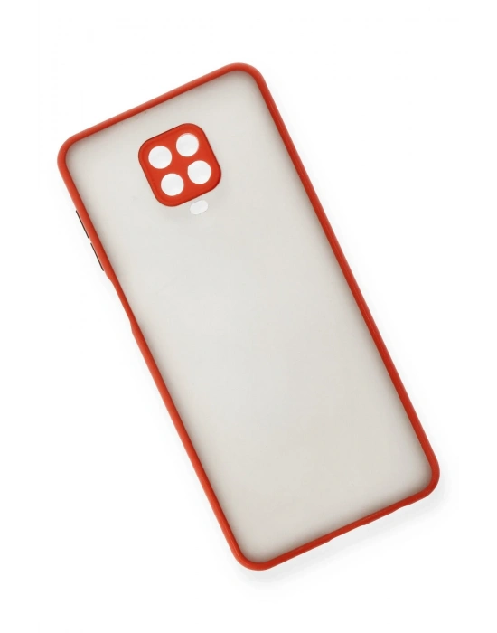 Newface Xiaomi Redmi Note 9 Pro Kılıf Montreal Silikon Kapak - Kırmızı