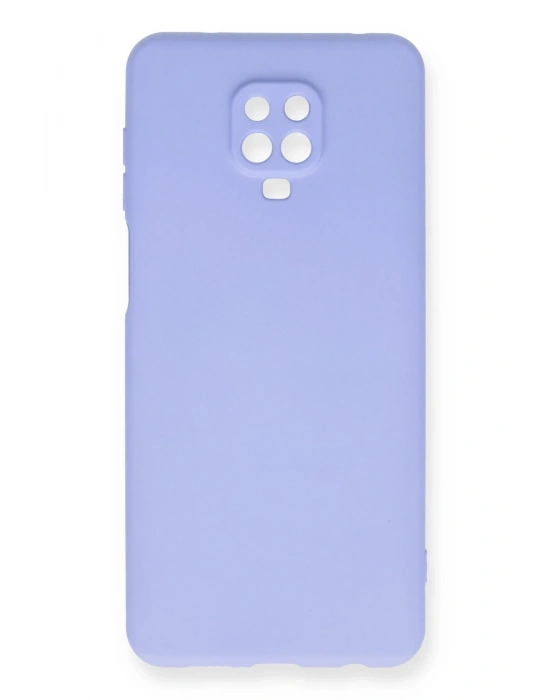 Newface Xiaomi Redmi Note 9 Pro Kılıf Nano içi Kadife Silikon - Lila
