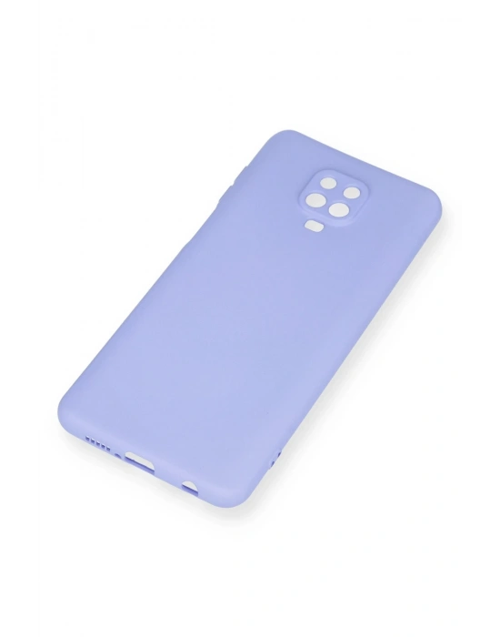 Newface Xiaomi Redmi Note 9 Pro Kılıf Nano içi Kadife Silikon - Lila
