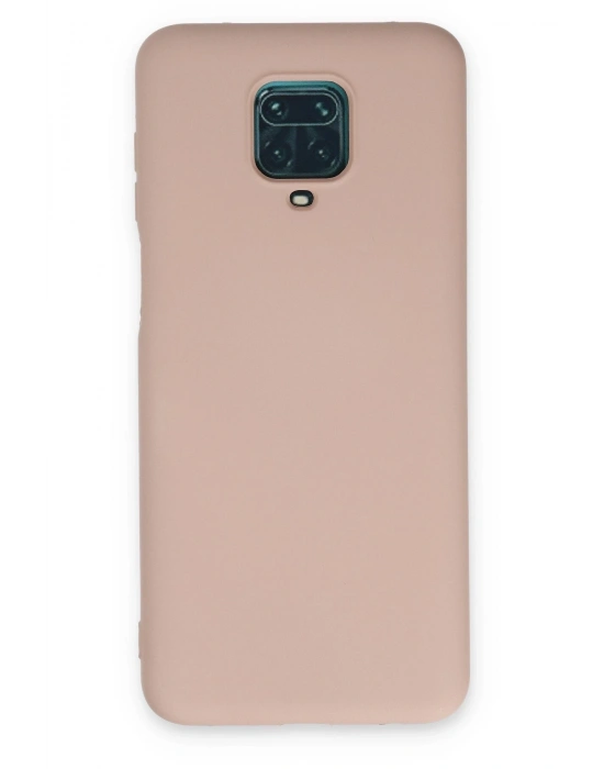 Newface Xiaomi Redmi Note 9 Pro Kılıf Nano içi Kadife Silikon - Pudra