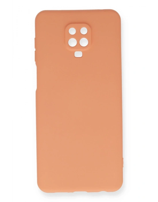 Newface Xiaomi Redmi Note 9 Pro Kılıf Nano içi Kadife Silikon - Turuncu