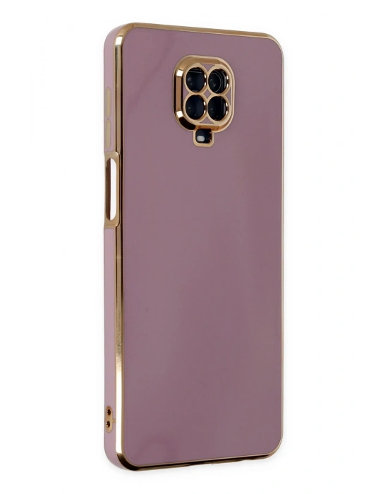 Newface Xiaomi Redmi Note 9 Pro Kılıf Volet Silikon - Mor