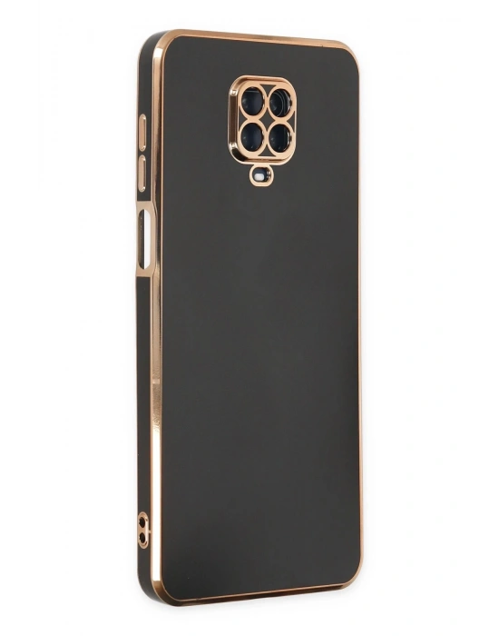 Newface Xiaomi Redmi Note 9 Pro Kılıf Volet Silikon - Siyah