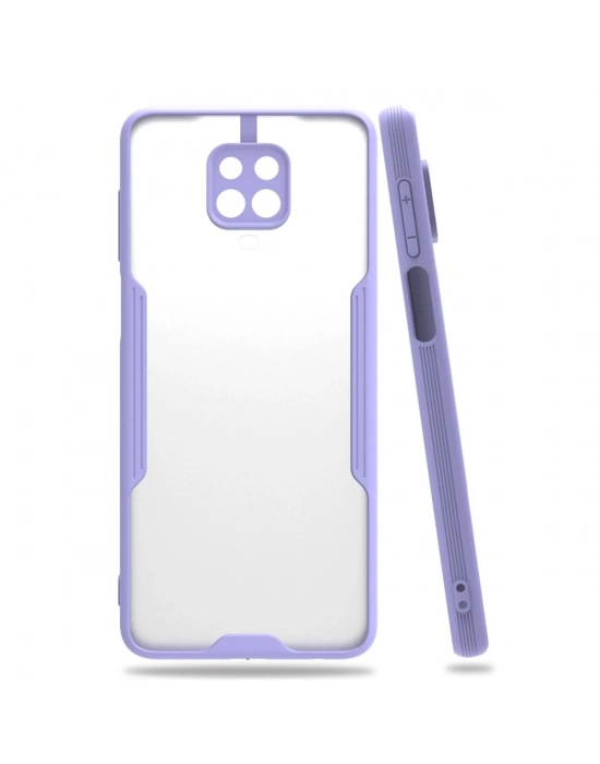 Newface Xiaomi Redmi Note 9S Kılıf Platin Silikon - Lila