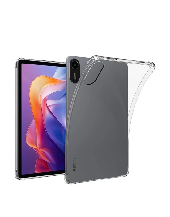Newface Xiaomi Redmi Pad 2 Kılıf Anti Shock Tablet Silikon - Şeffaf