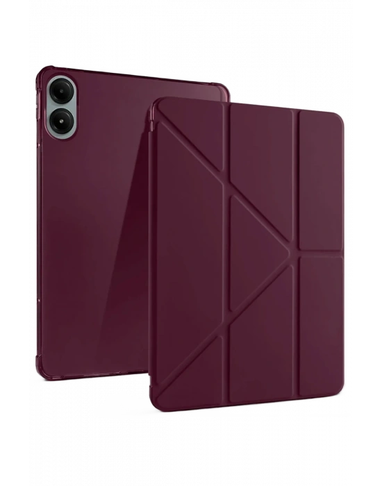 Newface Xiaomi Redmi Pad Pro 12.1 Kılıf Kalemlikli Mars Tablet Kılıfı - Mürdüm