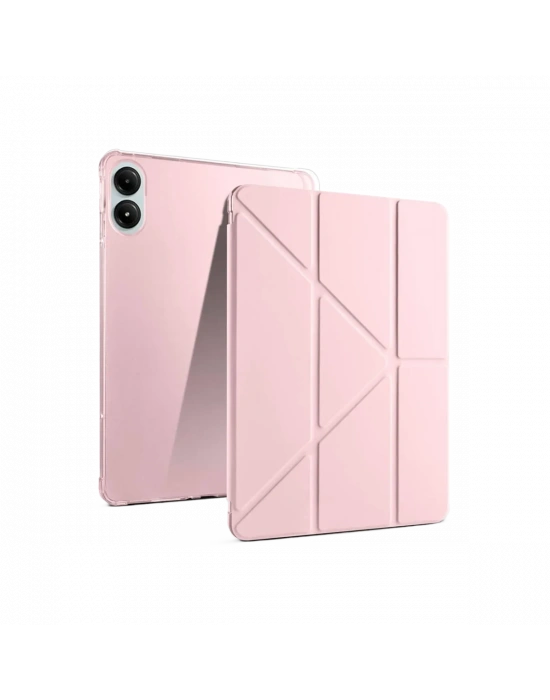 Newface Xiaomi Redmi Pad Pro 12.1 Kılıf Kalemlikli Mars Tablet Kılıfı - Rose Gold