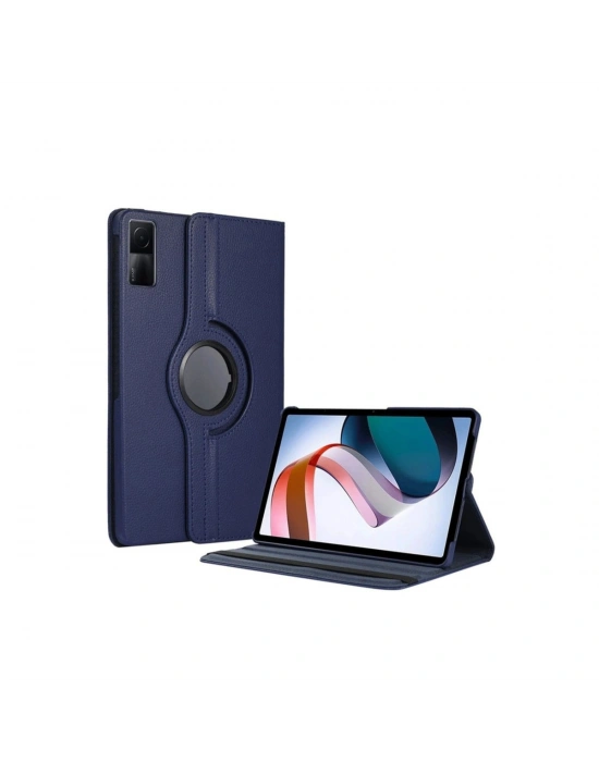 Newface Xiaomi Redmi Pad SE 4G Kılıf 360 Tablet Deri Kılıf - Lacivert
