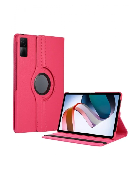Newface Xiaomi Redmi Pad SE 4G Kılıf 360 Tablet Deri Kılıf - Pembe