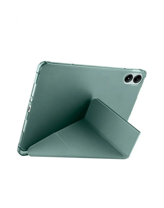 Newface Xiaomi Redmi Pad SE 4G Kılıf Kalemlikli Mars Tablet Kılıfı - Koyu Yeşil