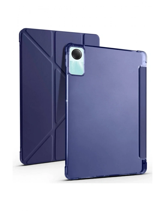Newface Xiaomi Redmi Pad SE 4G Kılıf Kalemlikli Mars Tablet Kılıfı - Lacivert