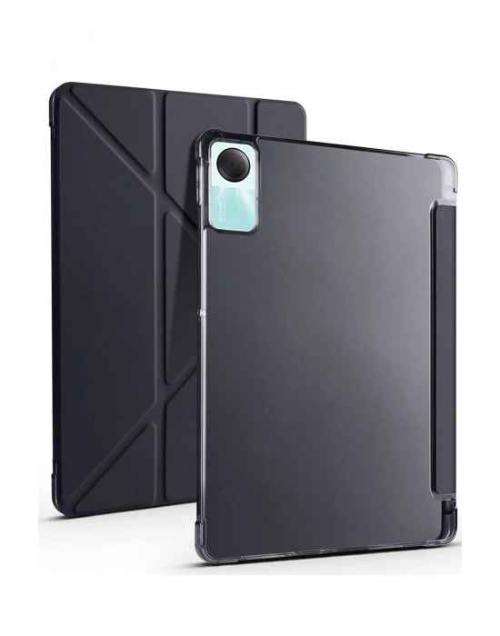 Newface Xiaomi Redmi Pad SE 4G Kılıf Kalemlikli Mars Tablet Kılıfı - Siyah