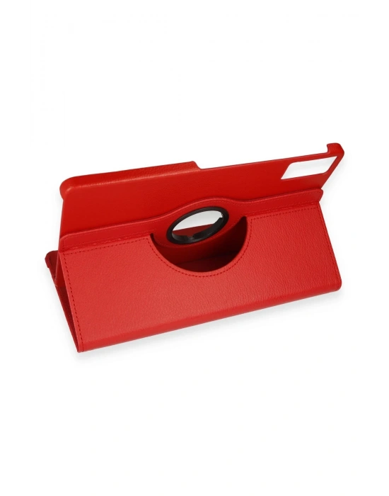 Newface Xiaomi Redmi Pad SE Kılıf 360 Tablet Deri Kılıf - Kırmızı