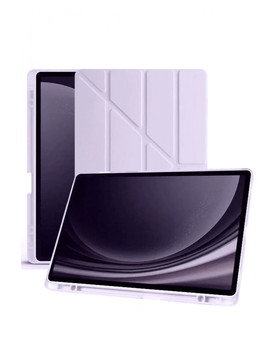 Newface Xiaomi Redmi Pad SE Kılıf Kalemlikli Mars Tablet Kılıfı - Lila