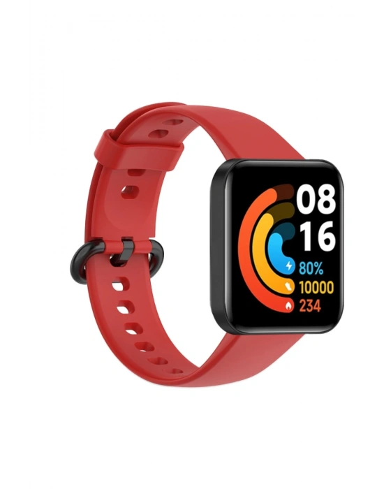 Newface Xiaomi Redmi Watch 2 Klasik Kordon - Kırmızı