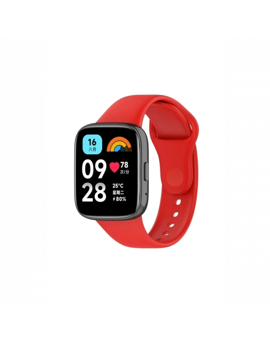 Newface Xiaomi Redmi Watch 3 Active Klasik Kordon - Kırmızı