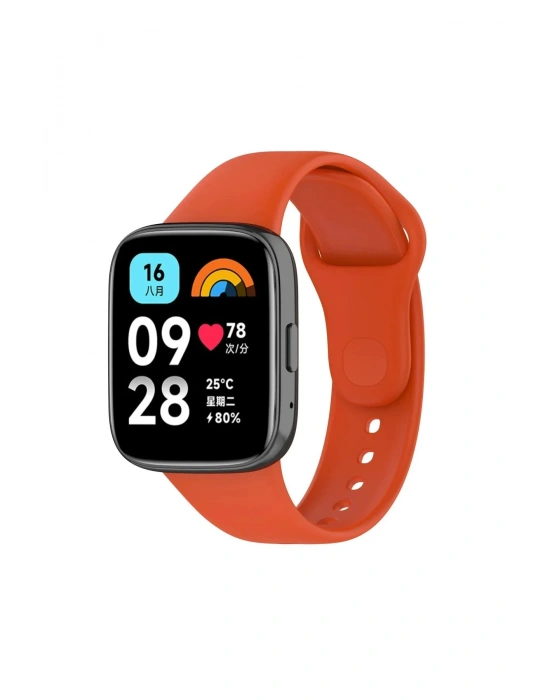 Newface Xiaomi Redmi Watch 3 Active Klasik Kordon - Turuncu